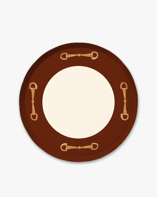The Rider Dinner Plate Set - Cherry Wood