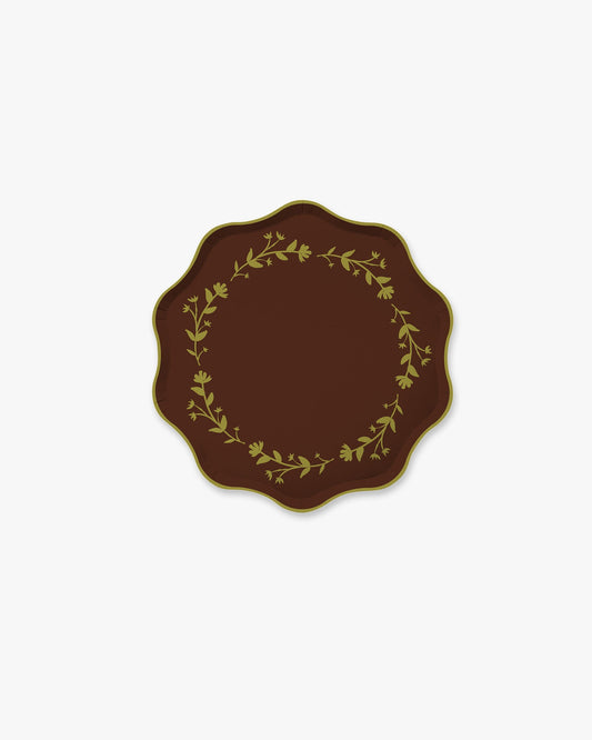 Garland Hors d'Oeuvres Plate Set - Chocolate