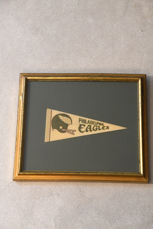 Vintage Framed Philadelphia Eagles Pennant