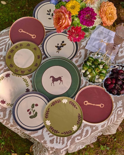 Casa Hors d'Oeuvres Plate Set - Creme