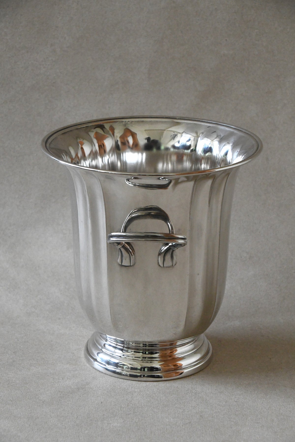 Vintage Gorham Silverplate Champagne Bucket, side view