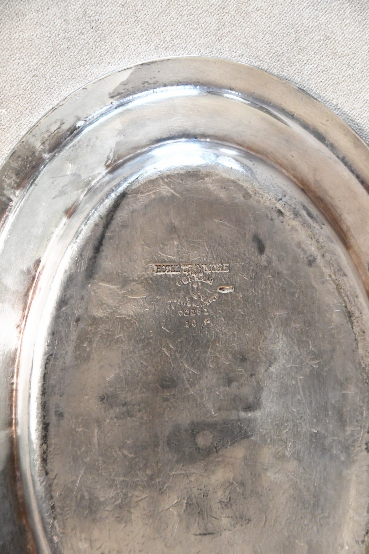 Vintage Silverplate Oval Covered Serving Platter