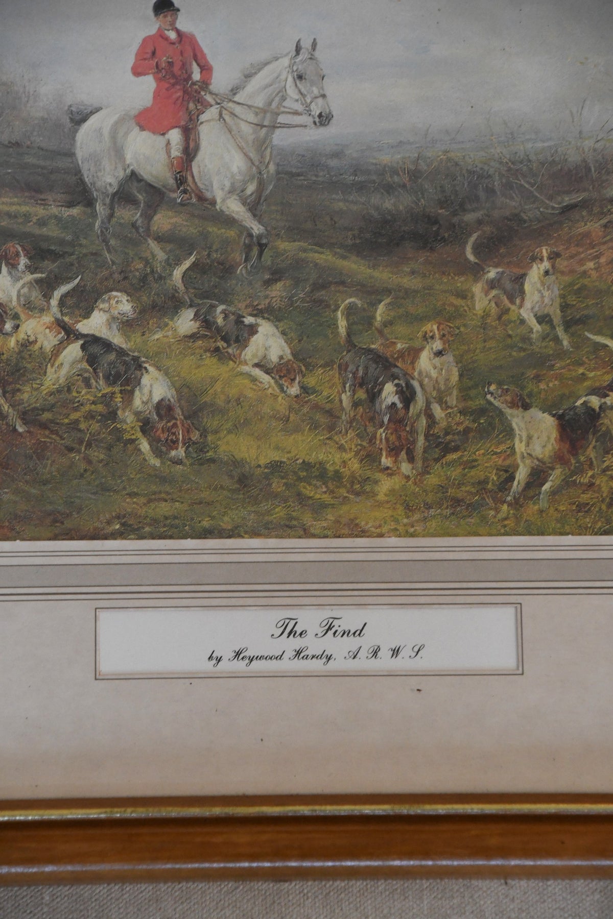 Vintage Heywood Hardy "The Find" Framed Print