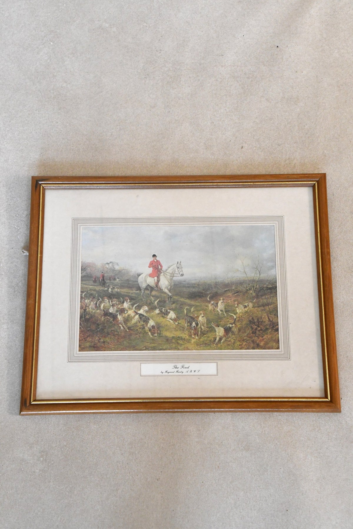 Vintage Heywood Hardy "The Find" Framed Print
