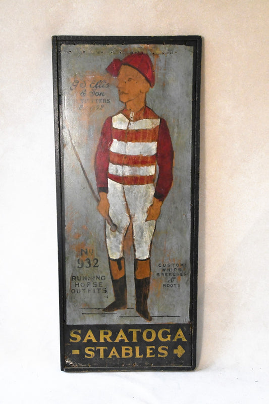 Saratoga Stables Handpainted Sign